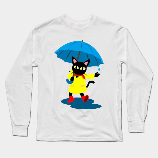 Raining Long Sleeve T-Shirt by BATKEI